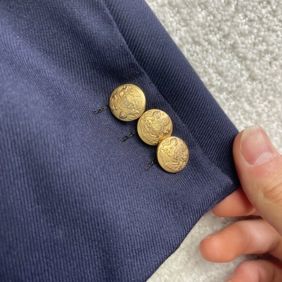 Kiton Napoli 100% Cashmere Blazer Size 42 (52 EUR) Blue L'Uomo Montreal Read* - Picture 7 of 16